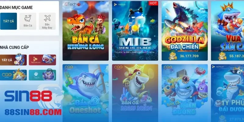 Về SIN88 - Nhà Cái Uy Tín Và Đa Dạng Sản Phẩm Cá Cược 6 Bắn cá hấp dẫn như bước vào đại dương huyền ảo