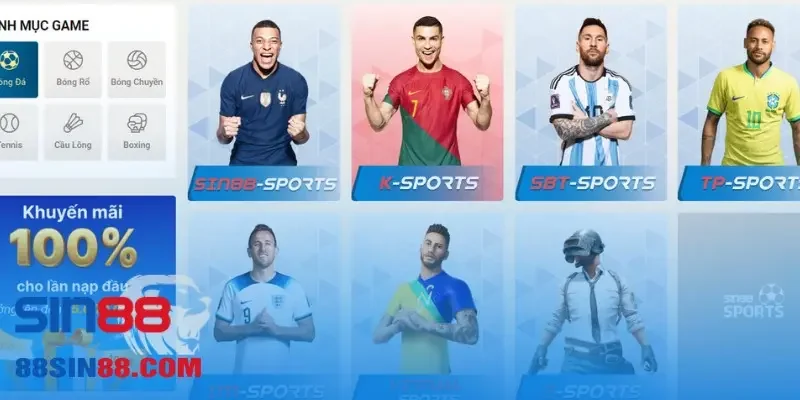 Về SIN88 - Nhà Cái Uy Tín Và Đa Dạng Sản Phẩm Cá Cược 3 Cá cược thể thao là sản phẩm tiêu biểu nhất về SIN88