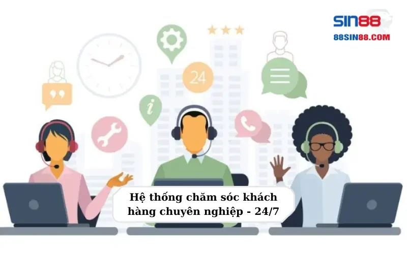 Siêu phẩm bắn cá thần tài- game đổi thưởng cuốn hút khó cưỡng 4 Hệ thống chăm sóc khách hàng chuyên nghiệp - 24/7