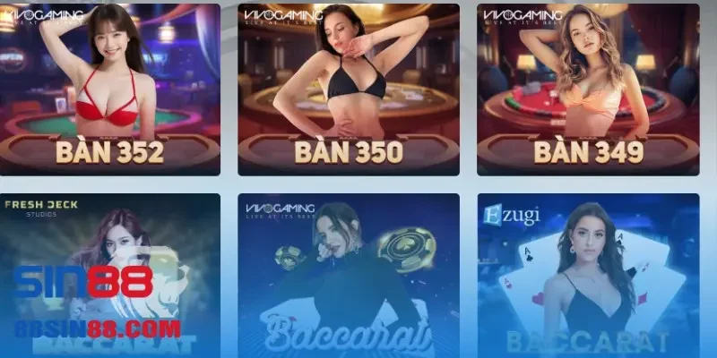 Về SIN88 - Nhà Cái Uy Tín Và Đa Dạng Sản Phẩm Cá Cược 4 Casino Live cùng các em gái Dealer xinh đẹp