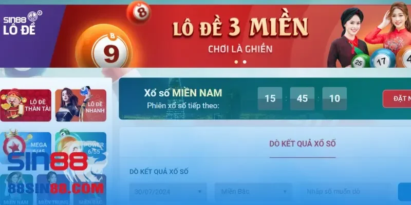 Về SIN88 - Nhà Cái Uy Tín Và Đa Dạng Sản Phẩm Cá Cược 5 Xổ số SIN88 đa dạng với tỷ lệ trả thưởng cực cao